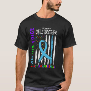 Ich bin seine Stimme Kleiner Bruder Autismus-Bewus T-Shirt
