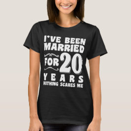 Ich bin seit 20 Jahren Verheiratet Hochzeitsfeier T-Shirt