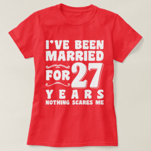 Ich bin seit 20 Jahren Verheiratet Hochzeitsfeier T-Shirt