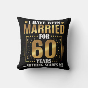 Ich bin seit 60 Jahren Verheiratet, 60. Hochzeit Kissen