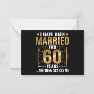 Ich bin seit 60 Jahren Verheiratet, 60. Hochzeit Mitteilungskarte