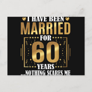 Ich bin seit 60 Jahren Verheiratet, 60. Hochzeit Postkarte