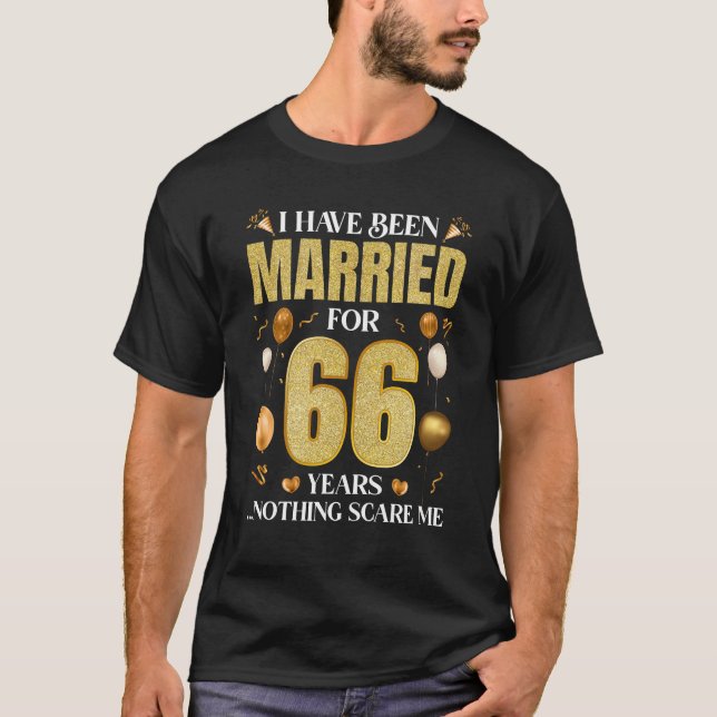 Ich bin seit 66 Jahren Verheiratet 66. Wedding Ann T-Shirt (Vorderseite)