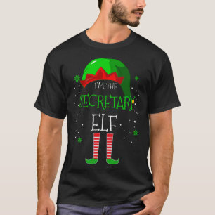 Ich bin Sekretär Elf Familie Matching Costume Chri T-Shirt