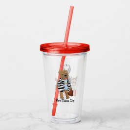 "Ich bin selten!" Seltene Erkrankung Tag Tumbler Acryltrinkbecher