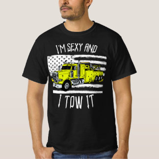 Ich bin sexy und habe es Semi Truck Wrecker Driver T-Shirt