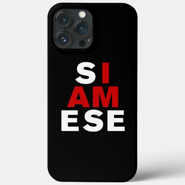 ICH BIN SIAMESE Case-Mate iPhone HÜLLE (Rückseite)