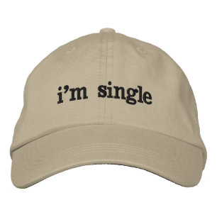 Ich bin Single Bestickte Baseballkappe