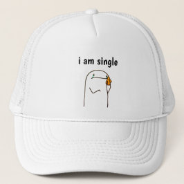 "Ich bin Single" Lustige Minimalistische Trucker-M Truckerkappe