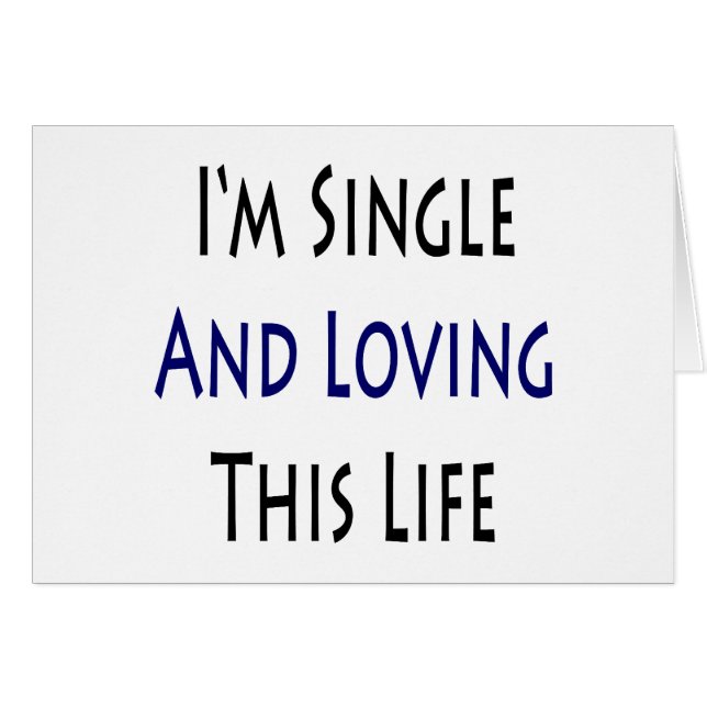 Ich bin Single und Lieben dieses Lebens (Vorderseite (Horizontal))