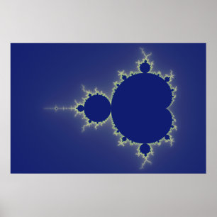 Ich bin so blau - Fraktal Poster
