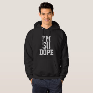 ICH BIN SO DOPE Men's Funny Black T - Shirt & Hodi