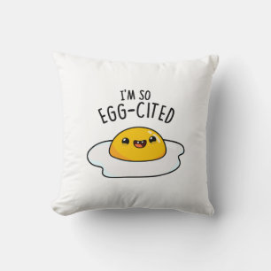 Ich bin so eig zitiert Funny Fried Egg Pun Kissen
