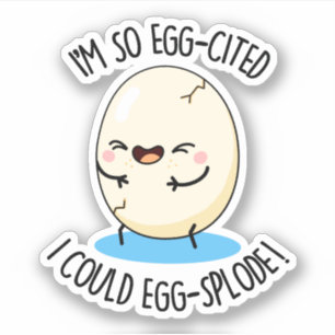 Ich bin so eilig zitiert, dass ich einen Ei-Spread Aufkleber