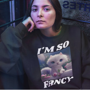 ICH BIN SO EXTRAVAGANT WEISS KUNST T - SHIRT SWEAT