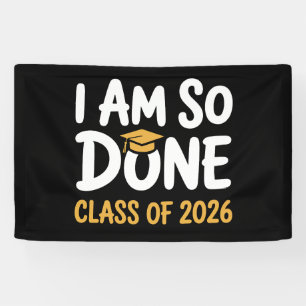 Ich bin so fertig Abschlussklasse 2026 Abschluss 2 Banner