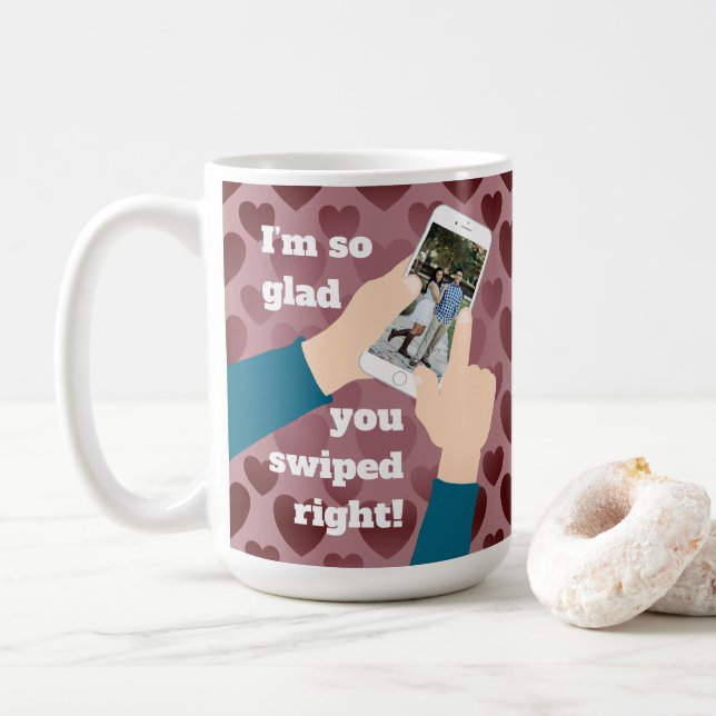 Ich bin so froh, dass du richtig geschwommen hast! kaffeetasse (Mit Donut)