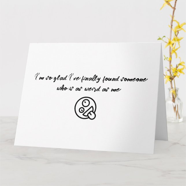 Ich bin so froh, dass ich endlich jemanden gefunde karte (Gelbe Blume)