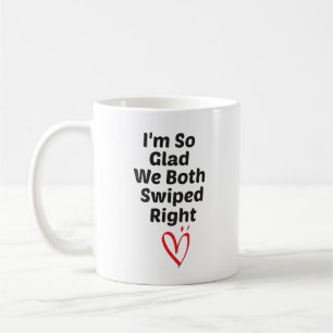 Ich bin so froh, dass wir beide nach rechts gewisc kaffeetasse
