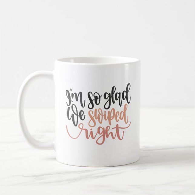 Ich bin so froh, dass wir richtig geschwommen sind kaffeetasse (Links)