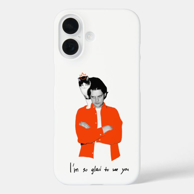 Ich bin so froh, dich zu sehen (nein) iPhone 16 hülle (Rückseite)