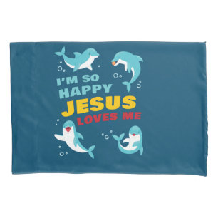 Ich bin so glücklich Jesus Lieben Me Kinder Dolph Kissenbezug