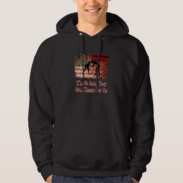 Ich bin so gut, dass deine Mama mich anregt - Spaß Hoodie (Vorderseite)