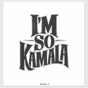Ich bin so Kamala Brat Green Meme Aufkleber