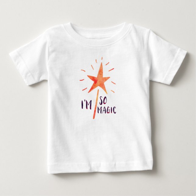 Ich bin so Magic Girls Kleinkind Ruffle T Shirt (Vorderseite)