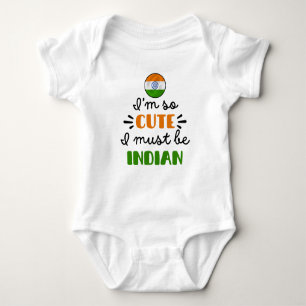 Ich bin so niedlich, dass ich Indianer sein muss Baby Strampler