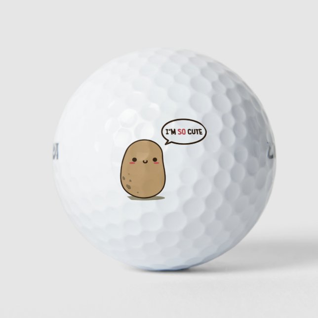 Ich bin so niedlich Kartoffel Golfball (Vorderseite)