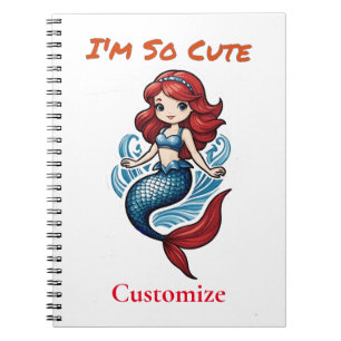 Ich bin so Niedlich Mermaid Thunder_Cove Notizblock