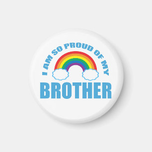 Ich bin so stolz auf meinen Bruder, Regenbogen-Gay Magnet