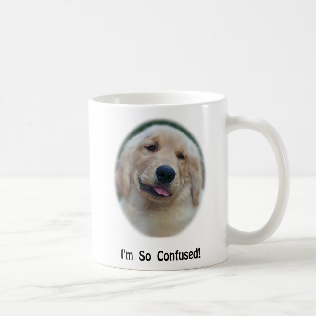 "Ich bin so verwirrte" lustige T - Shirts u. Kaffeetasse (Rechts)