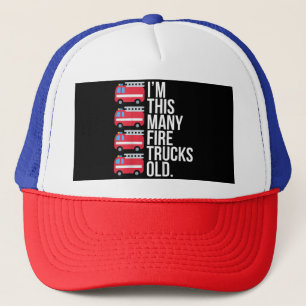 Ich bin so viele Feuerwehrfahrzeuge alter T - Shir Truckerkappe
