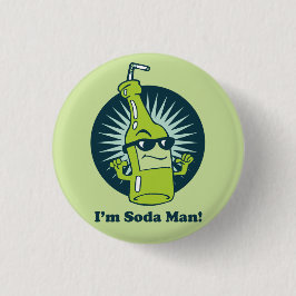 Ich bin Soda Man! Funny Wordplay Flair Button