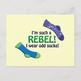 Ich bin solch ein Rebell, ich trage sonderbare Postkarte