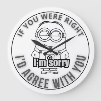 Ich bin soory große wanduhr