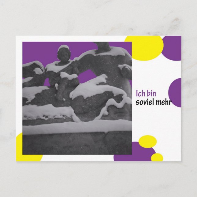 ich bin soviel mehr postkarte (Vorderseite)