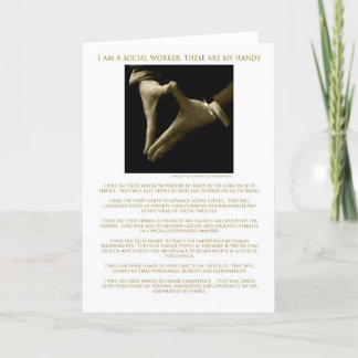 Ich bin Sozialarbeiter, das sind meine Hände! Karte