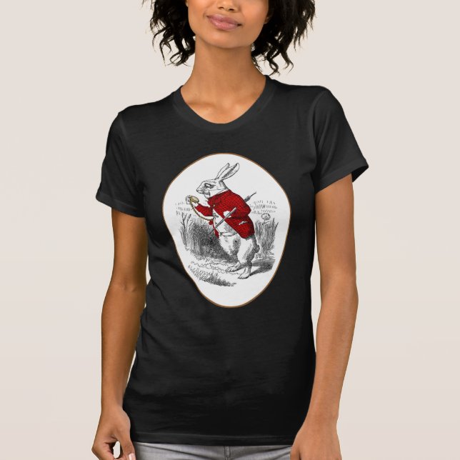 Ich bin spät, ich bin spät T-Shirt (Vorderseite)