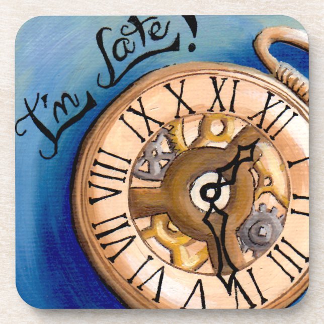 Ich bin später Untersetzer-Alice im Getränkeuntersetzer (Vorderseite)