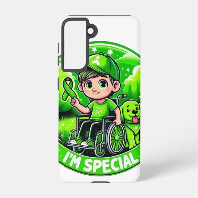 🌟 ich bin Special - Zerebral Palsy Bewusstsein De Samsung Galaxy Hülle (Rückseite)