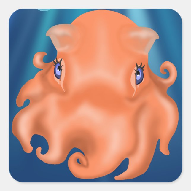 Ich bin Squishy Quadratischer Aufkleber (Vorderseite)