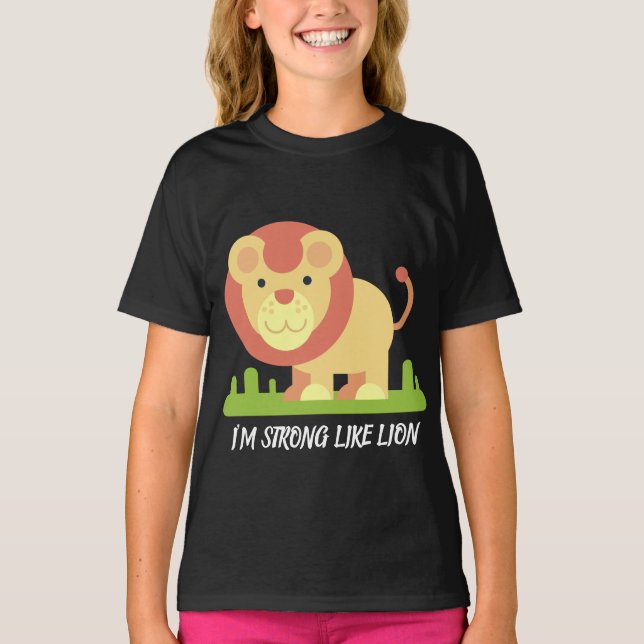 ICH BIN STARK WIE LION T-Shirt (Vorderseite)
