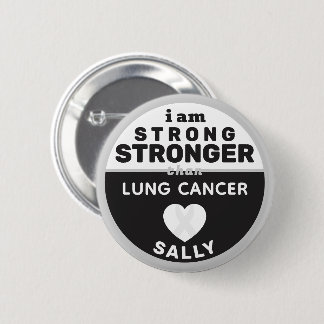 Ich bin stärker als Lungenkrebs Button