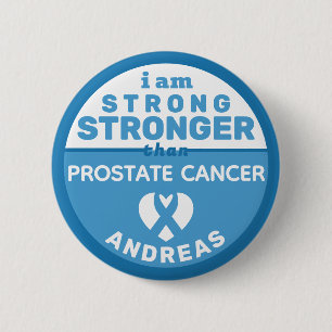 Ich bin stärker als Prostatakrebs Button