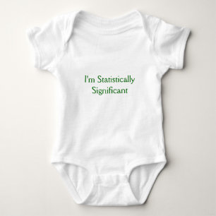 Ich bin statistisch bedeutend baby strampler