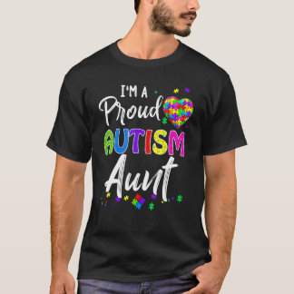 Ich bin stolz auf Autismus Aun Autismus-Bewusstsei T-Shirt