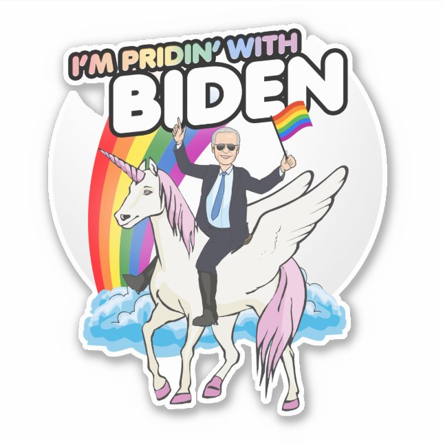 Ich bin stolz auf Biden Aufkleber (Vorderseite)